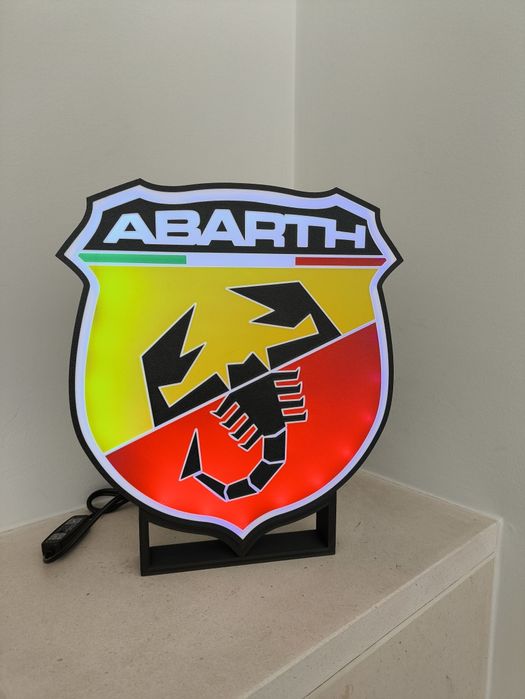 Logo Fiat Abarth led rgb