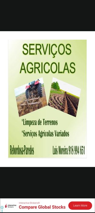 Limpeza de terrenos e trabalhos agrícolas