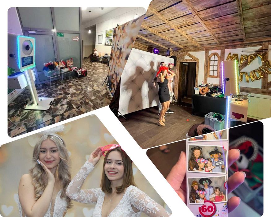 Foto lustro, fotobudka, fotobudka 360, over head,AI,fontanna czekolady