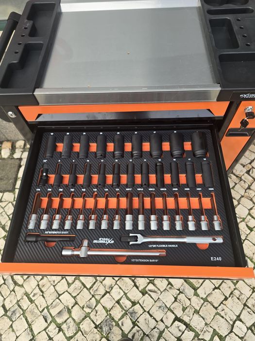 Carrinho de ferramenta 7 gavetas completas novo