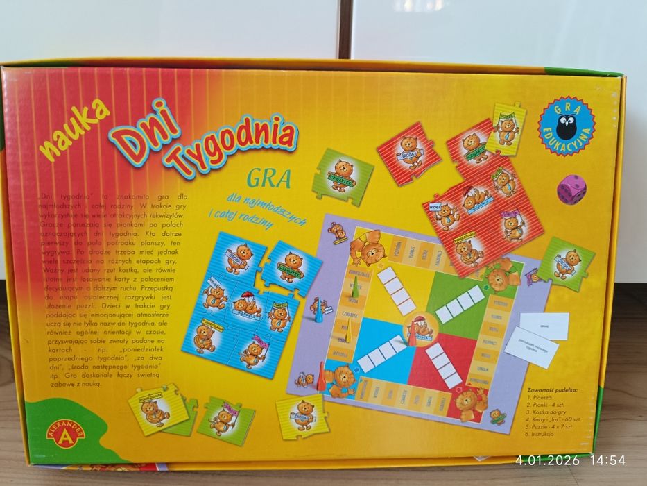 Gra edukacyjna Dni tygodnia od firmy Aleksander