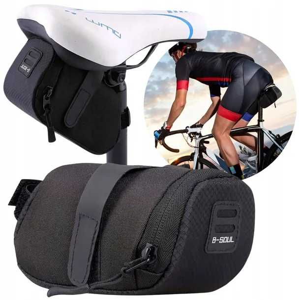 TORBA SAKWA ROWEROWA pod Siodełko Wodoodporna. SOLIDNA B-SQLL 0,6 l.