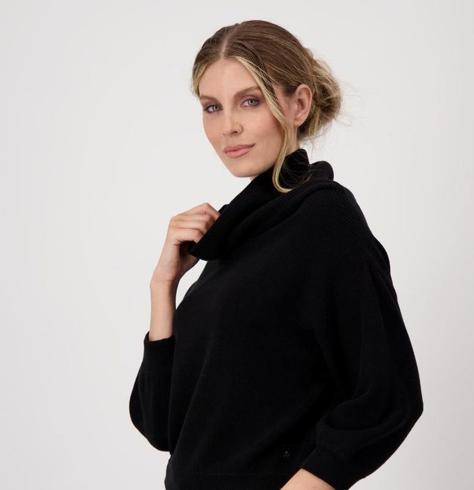 Стильный длинный свитер мерино Мonari Италия