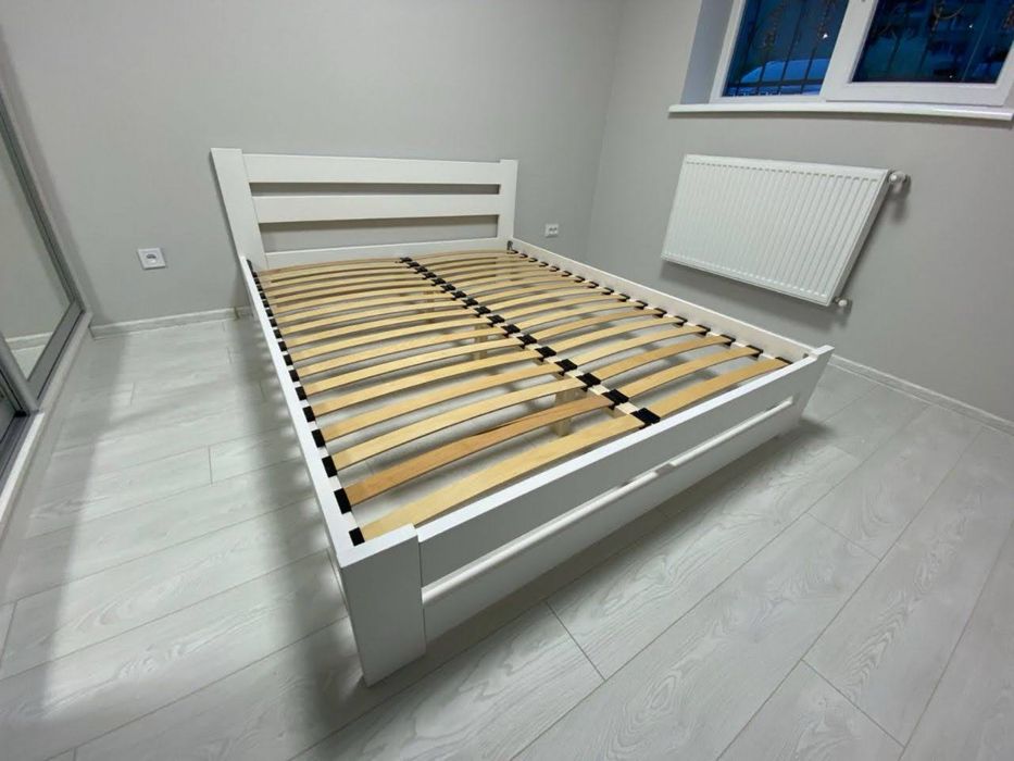 Двоспальне ліжко з масиву натурального дерева 160х200 кровать з дерева