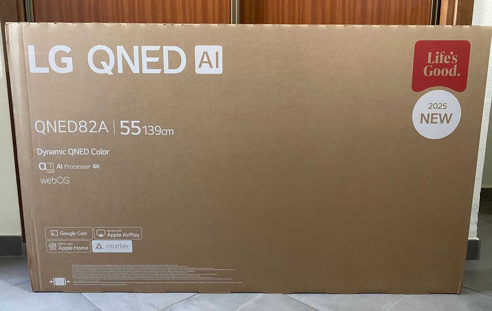 Smart TV LG 55" QNED UHD 4K 55QNED82A6B (2025) (novo)