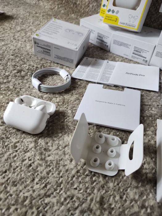 Airpods pro2, шумоподав чіп airoha lux якість 1:1 бездротові навушники