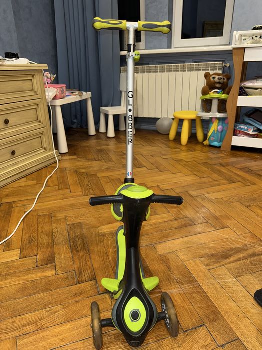 Самокат globber evo comfort lights зелений 5 в 1