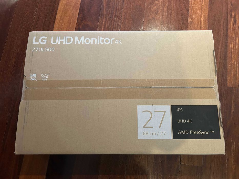 Monitor LG 27UL500 27” 4K UHD | Novo, selado (caixa por abrir)