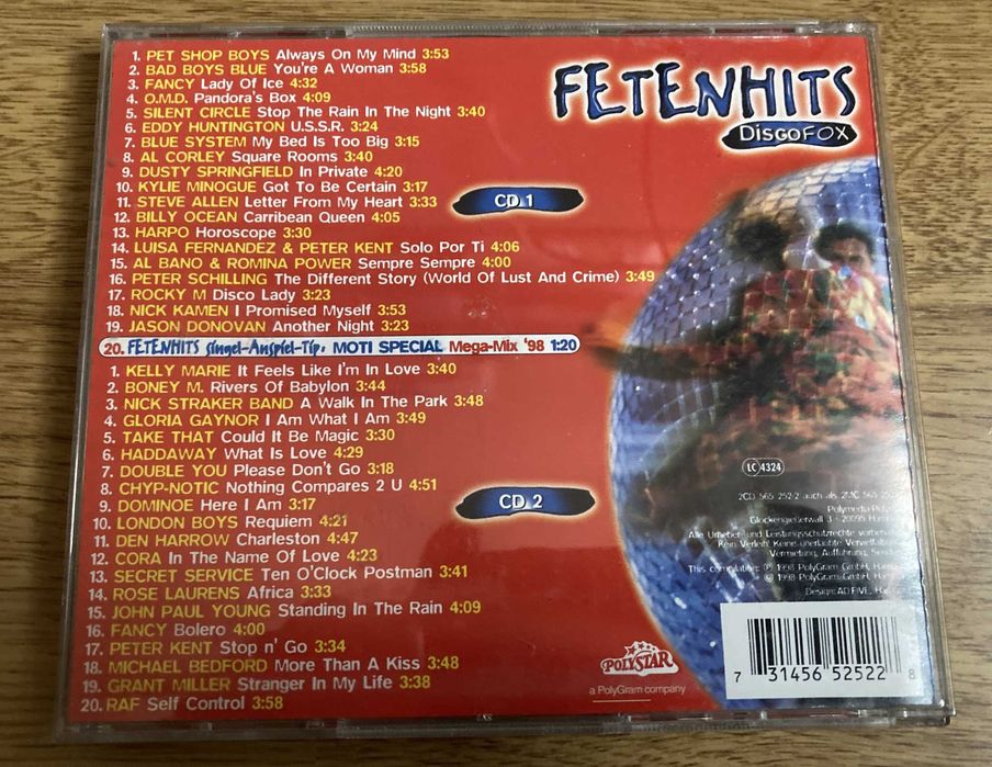 CD:  Zestaw 4 płyt CD - Fetenhits