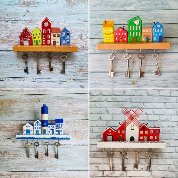 Ключниця деревʼяна (ручної роботи)