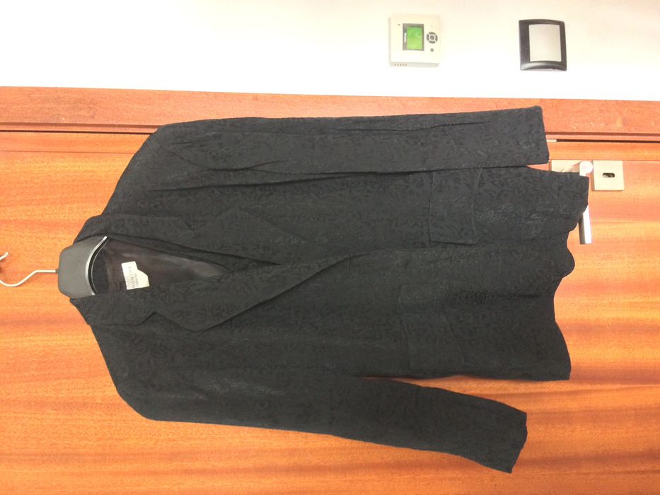 Casaco estilo clássico vintage e casaco preto com colete