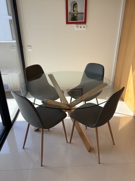Mesa vidro Jysk AGGERBY 119cm