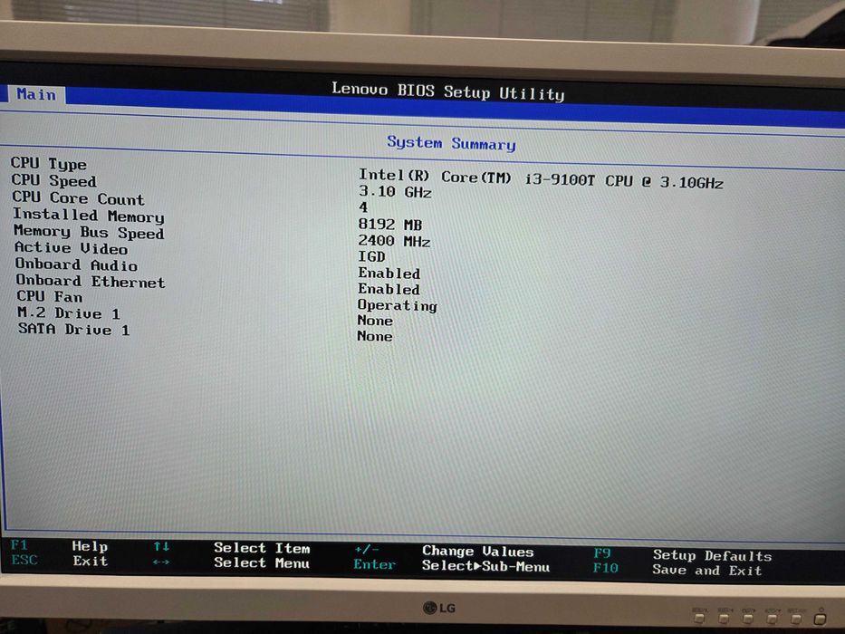 Неттоп, міні комп'ютер Lenovo M720q i3-9100T/DDR4 8Gb
