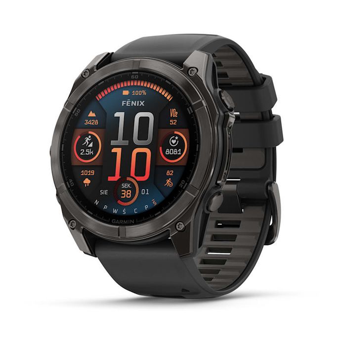 Garmin Fēnix® 8 — 51 mm, AMOLED Sapphire, Carbon grey