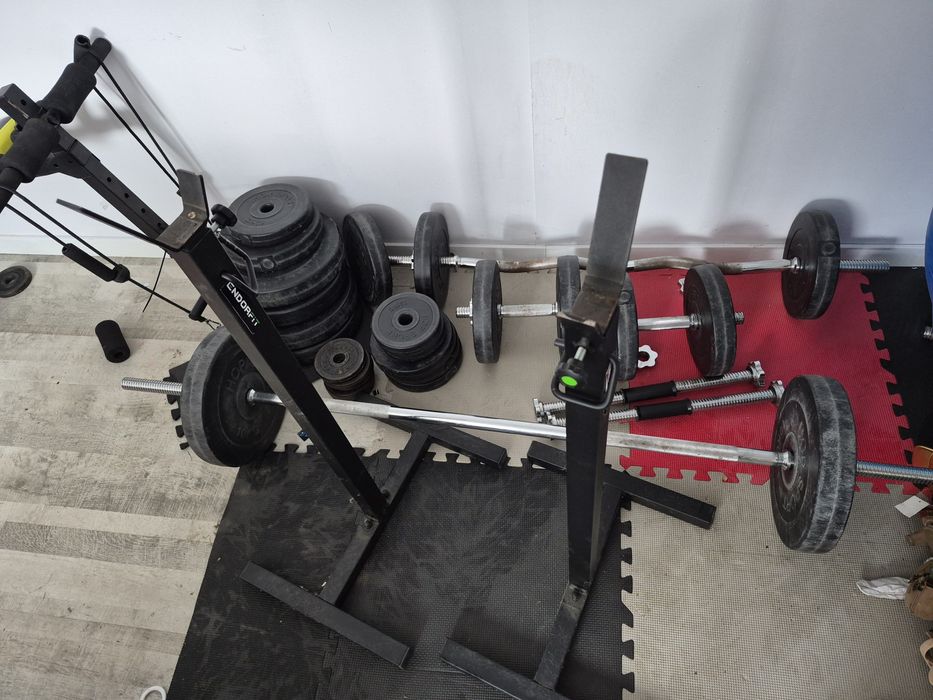Siłownia sztang,ławka,obciążenia