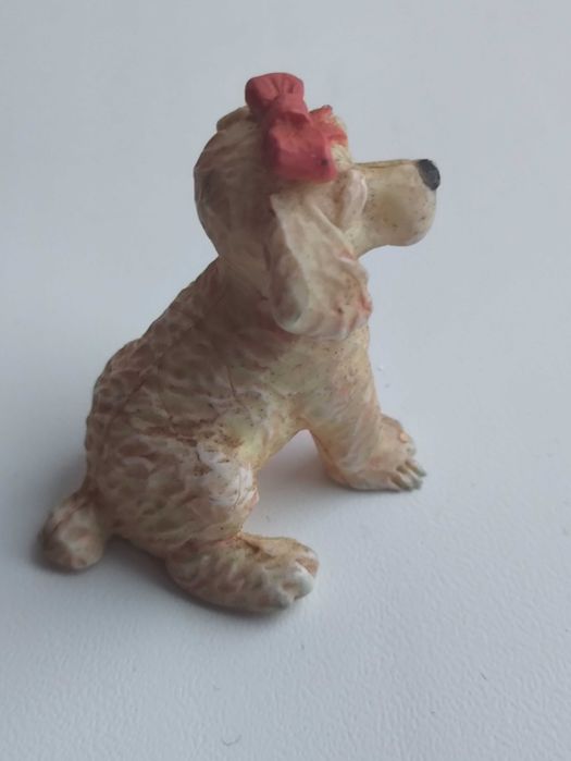 Вінтажна маленька резинова фігурка собачки 1993 р. з клеймом