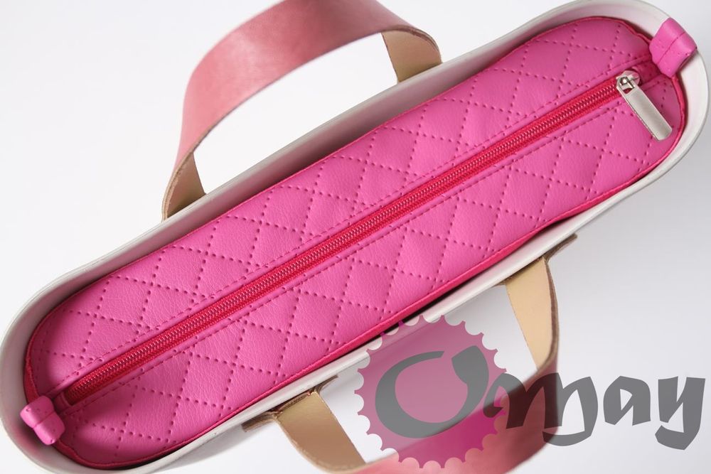 organizer OBAG MINI skóra eko pik ekoskóra pikowana różowa OMAY