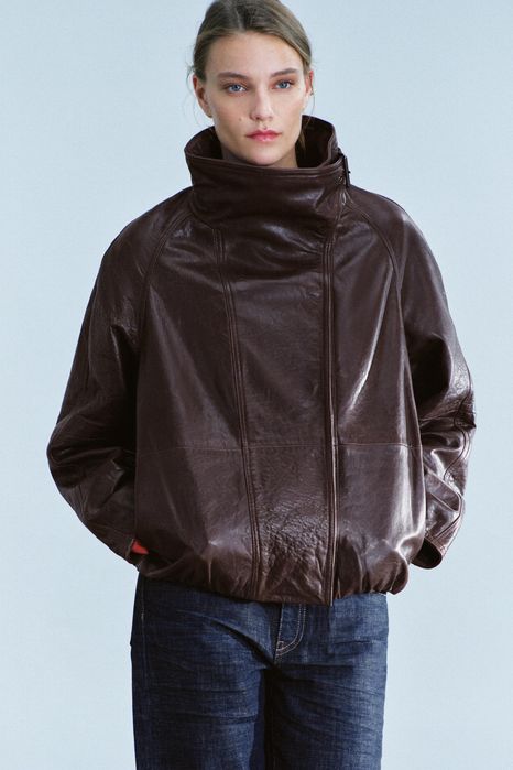 Шкіряна куртка Zara Розмір М