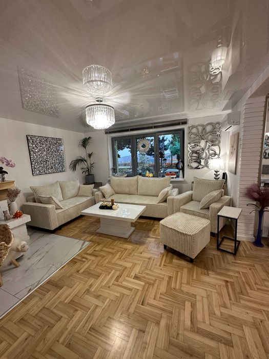 zestaw wypoczynkowy , 2x sofa i fotel , gruby sztruks/welur