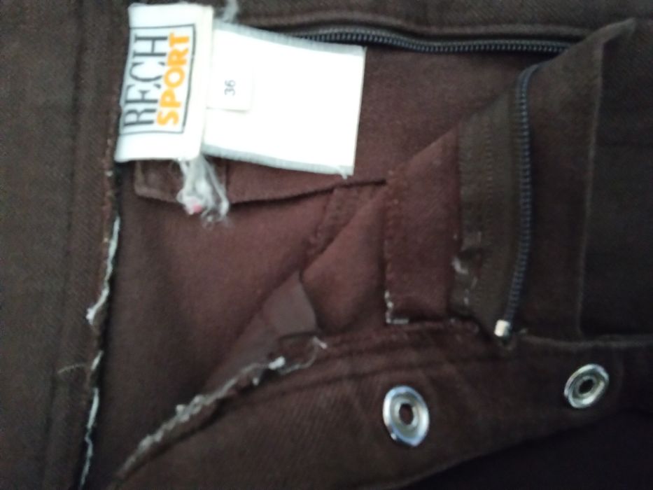 Calça sarja, 36, castanha
