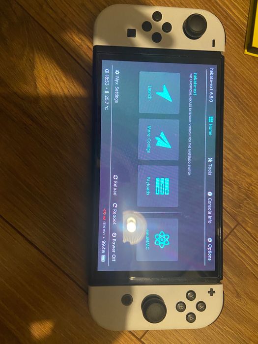 Nintendo switch oled przerobiony + akcesoria