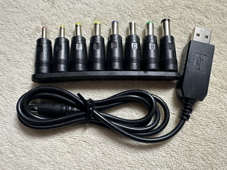 Wi-Fi USB DC 12V Комплект кабель + 8 переходников