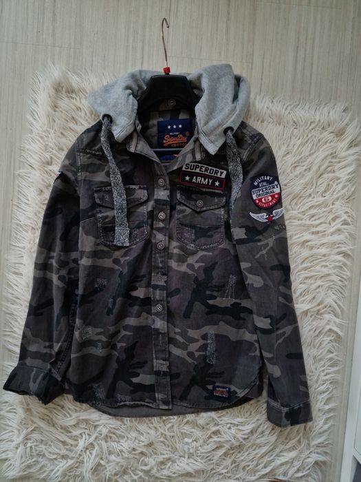 Kurtka koszulowa moro superdry xs-m