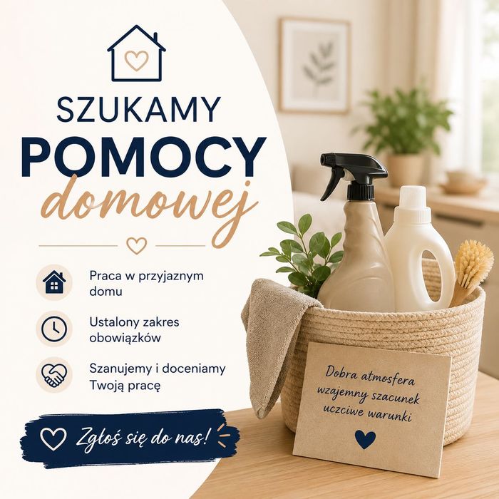 Poszukujemy osoby do sprzątania i pomocy w domu – Bydgoszcz, Wyżyny