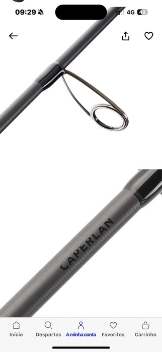 Cana de pesca nova comprada este mes