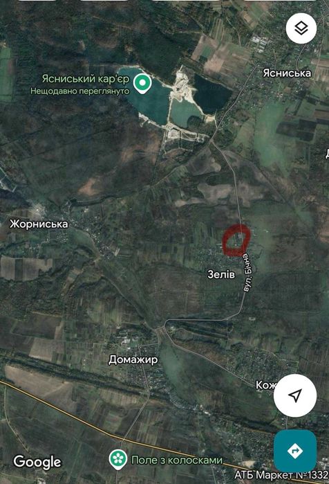 Продаж комерційної ділянки, , с.Зелів (Рясне-Руське)