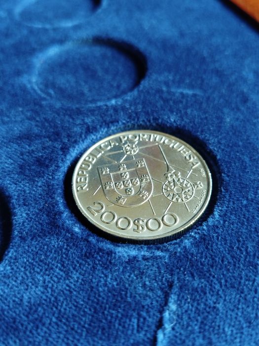 Moeda comemorativa de 200 Escudos- A Descoberta da América