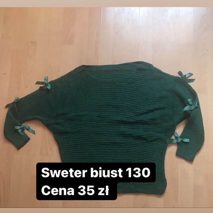 Sweter z wstążkami biust 120/130