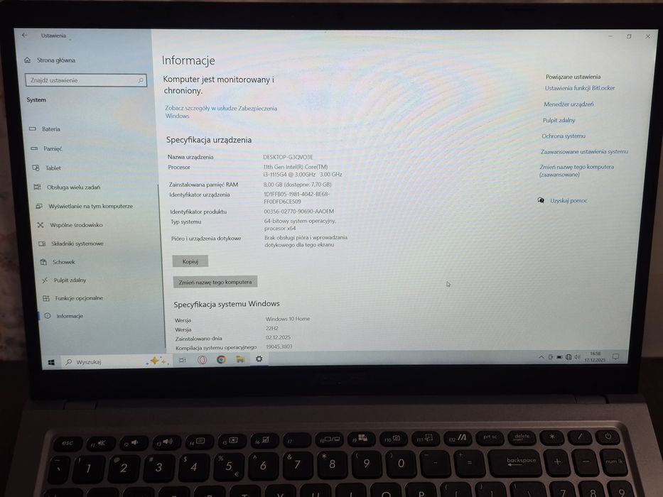 Sprzedam Laptop  Asus X515E