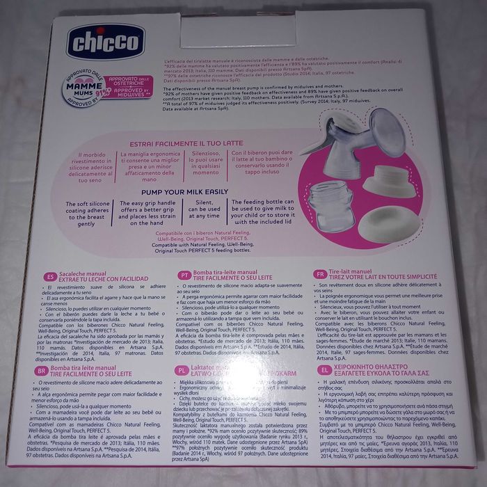 Bomba extracção de leite manual - Chicco