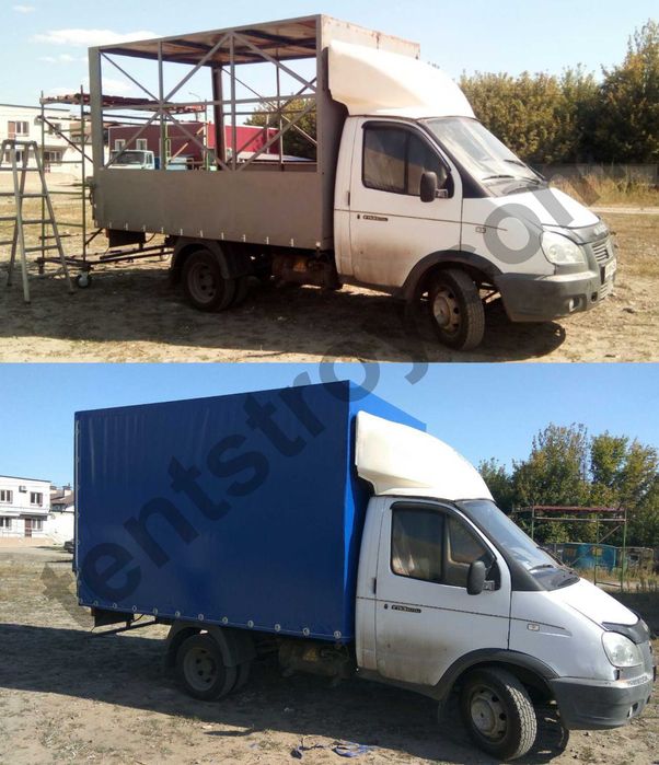 Тент на Газель, фуру, причіп на замовлення з монтажем в Харкові