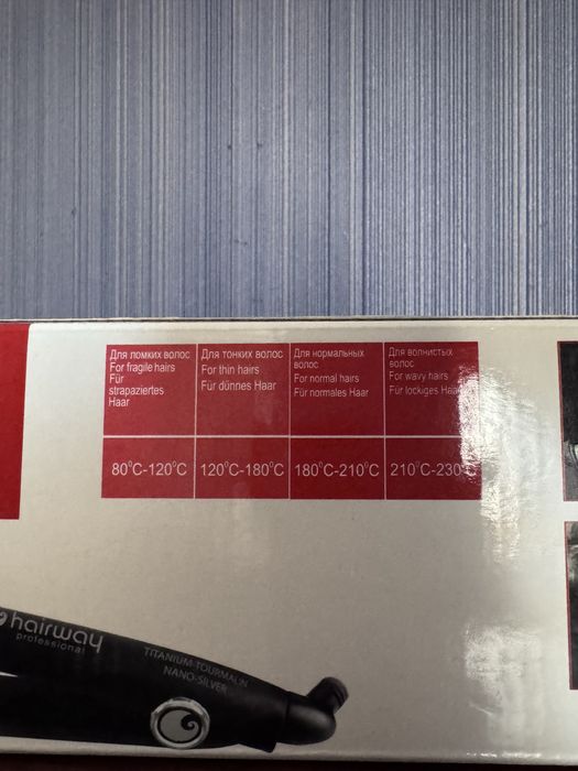 Плойка-утюжок 2в1 Hairway Titanium-Turmalin Nano-Silver