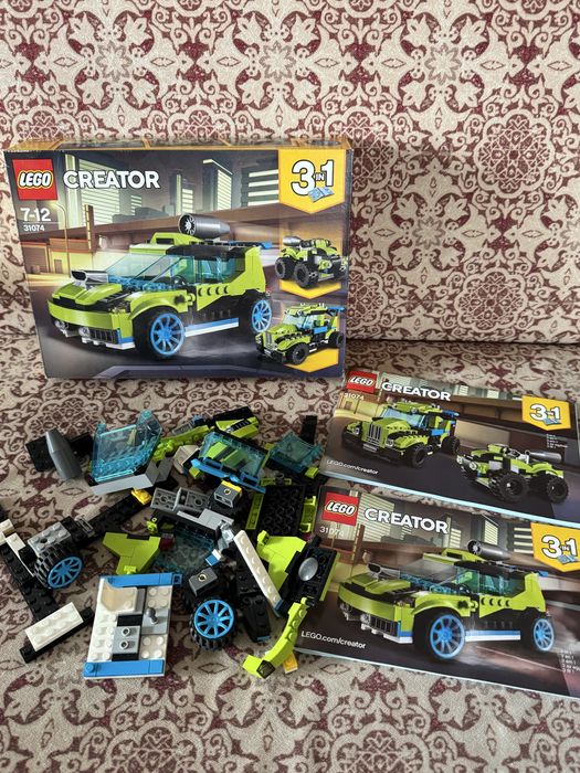 Конструктор Гоночний автомобіль ракета 3в1 Lego