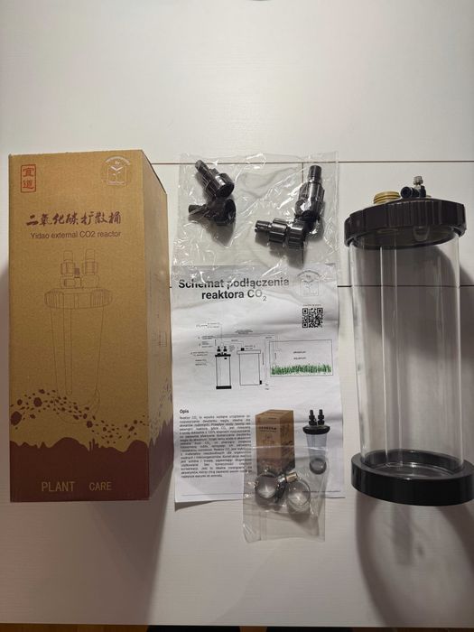 Reaktor dyfuzor CO2 QUALDROP do akwarium Nowy