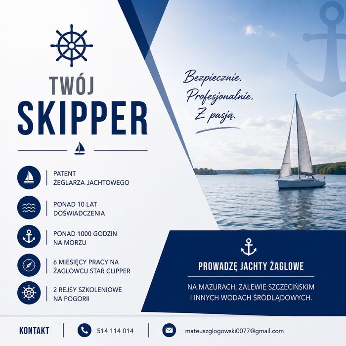 Skipper na jachcie