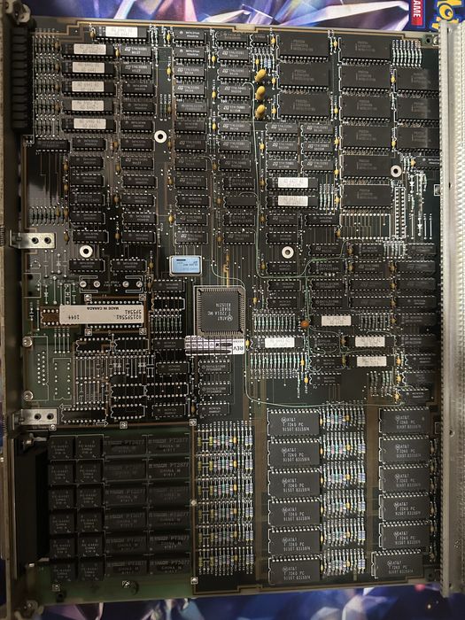 Stara płyta PCB z układem AT&T T7201A-MC X2336A – elektronika retro, stare układy TTL