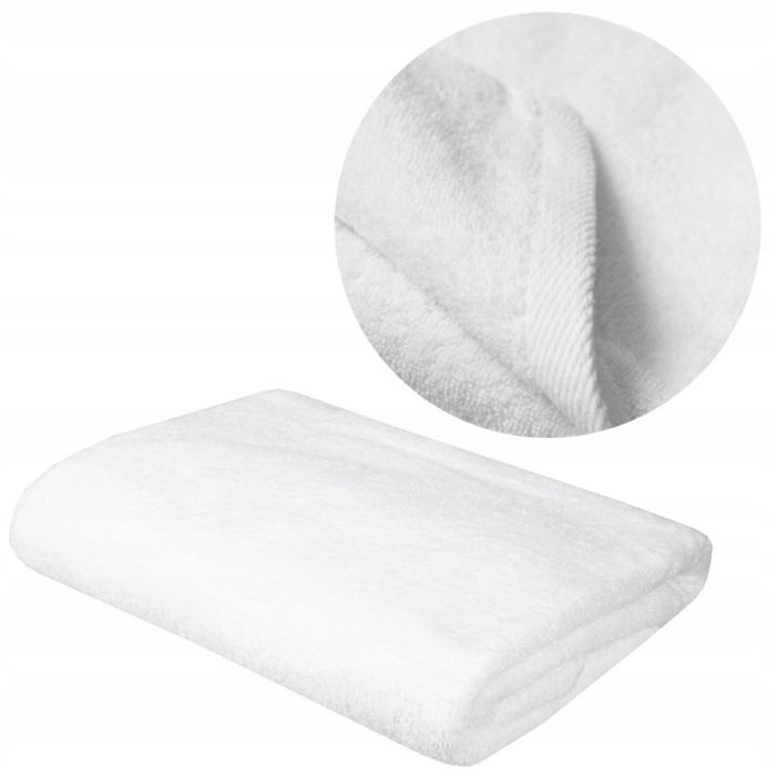 WYPRZEDAŻ -25% Ręcznik BIAŁY 50x100 400g ręcznik do rąk HOTELOWY