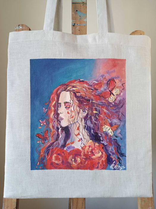Tote Bag Pintado à mão