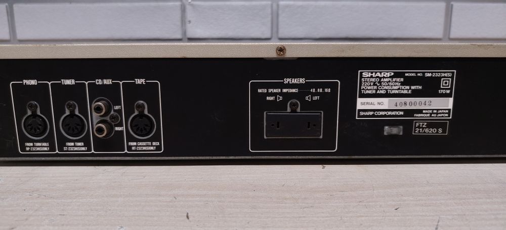 Wzmacniacz hi-fi stereo SHARP SM-2323H