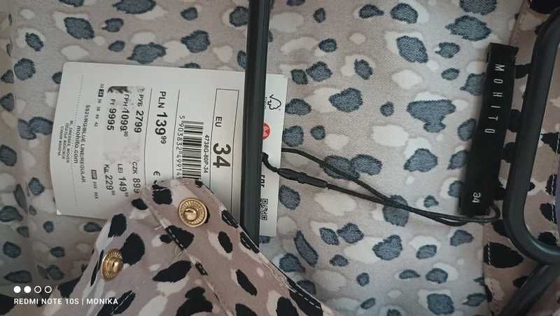 Nowa sukienka rozpinana mohito wiązana w talii