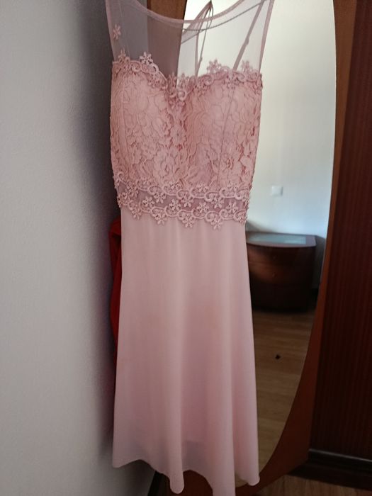 Vestido de cerimónia rosa
