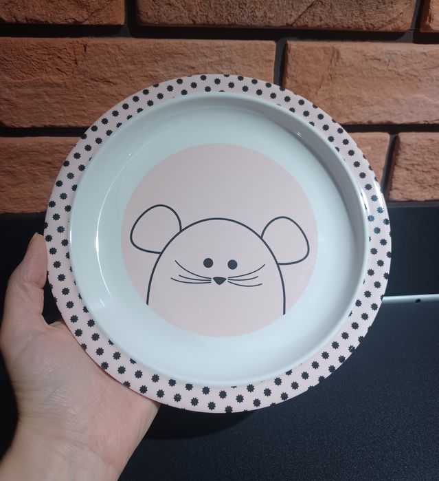 Talerzyk z melaminy Myszka Little Chum 21,5 cm