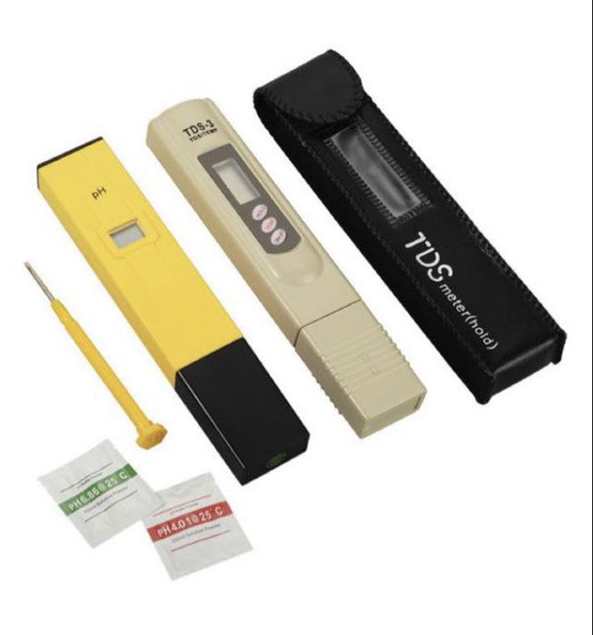 Набор для контроля качества воды солемер TDS-3  и PH-метр