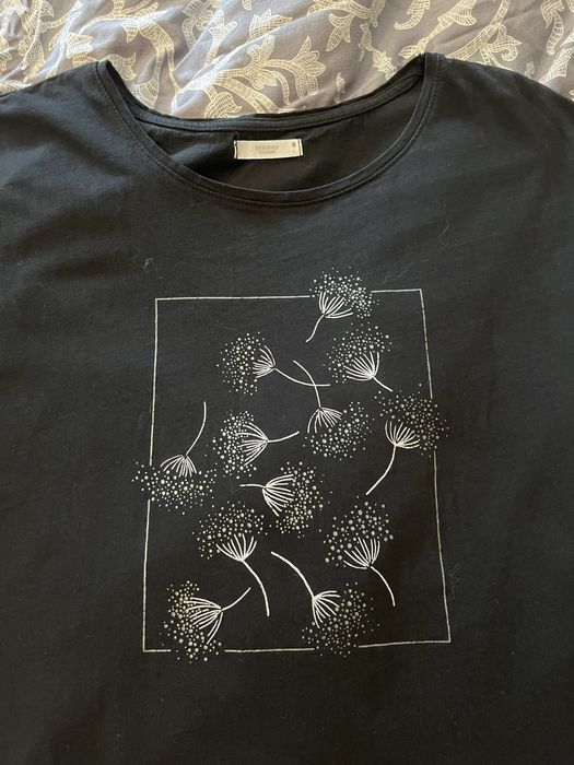 Koszulka damska bluzka czarna rozmiar L reserved