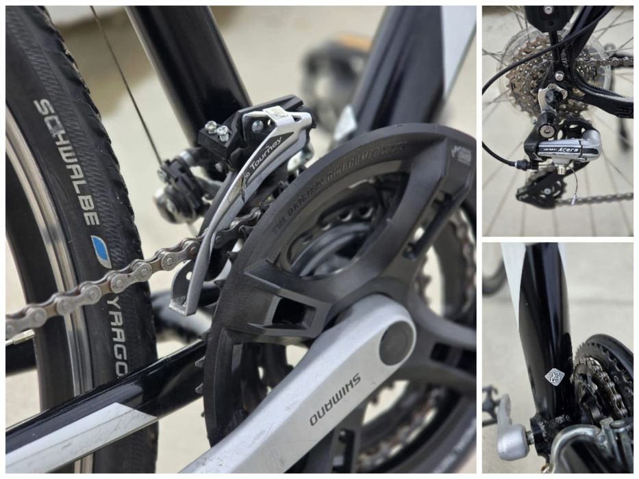 Unibike Flash 23". Rower Crossowy, serwisowany, bagaznik Ibera Ib-Ra4