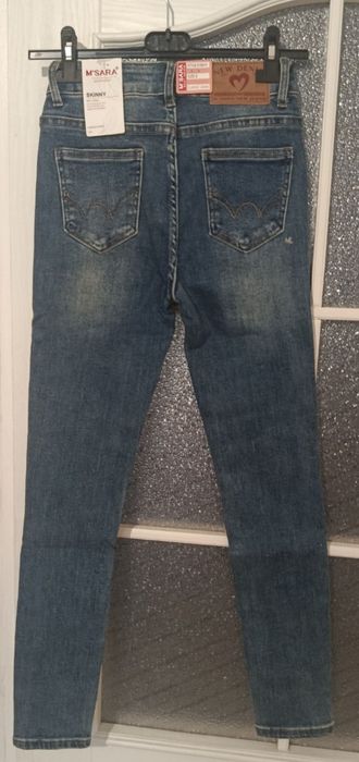 Jeansy skinny damskie S
